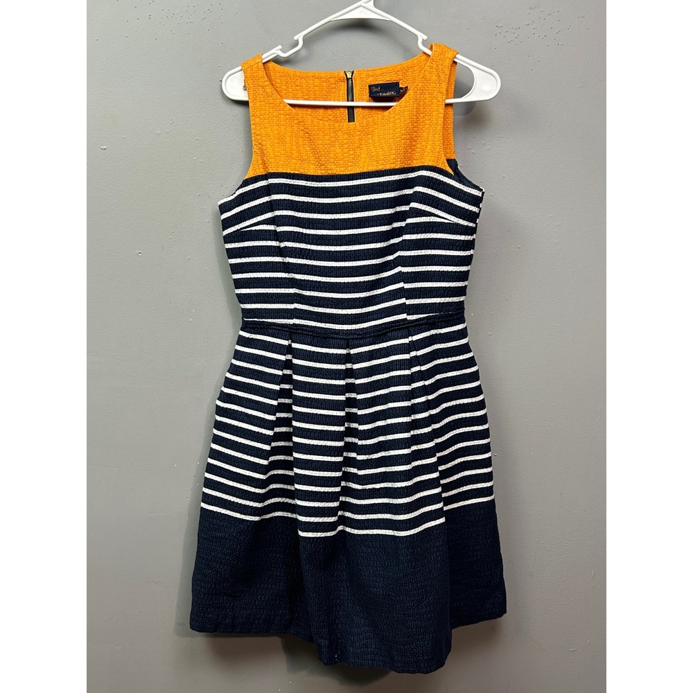 Just Taylor Size 8 Striped Sleeveless Fit & Flare Dress Career Work‎ Party